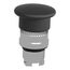 22mm Mounting Hole Dia. Maintained (MA) Round Nonilluminated Push-Button Switch (Black), ZB4BT2
