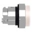 22mm Mounting Hole Dia. Momentary (MO) Round Nonilluminated Projecting Push-Button Switch (White), ZB4BW113