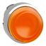 22mm Mounting Hole Dia. Momentary (MO) Round Universal Projecting Push-Button Switch (Orange), ZB4BW153