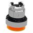 22mm Mounting Hole Dia. Momentary (MO) Round Universal Projecting Push-Button Switch (Orange), ZB4BW153