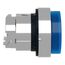 22mm Mounting Hole Dia. Momentary (MO) Round Universal Projecting Push-Button Switch (Blue), ZB4BW163