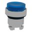 22mm Mounting Hole Dia. Momentary (MO) Round Universal Projecting Push-Button Switch (Blue), ZB4BW163