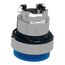 22mm Mounting Hole Dia. Momentary (MO) Round Universal Projecting Push-Button Switch (Blue), ZB4BW163