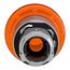 22mm Mounting Hole Dia. Maintained (MA) Round Nonilluminated Push-Button Switch (Orange), ZB4BW653