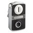 22mm Mounting Hole Dia. Momentary (MO) LED Illuminated Push-Button Switch, ZB4BW7A1721