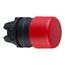 22mm Mounting Hole Dia. Momentary (MO) Round Nonilluminated Mushroom Push-Button Switch (Red), ZB5AC44