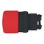 22mm Mounting Hole Dia. Momentary (MO) Round Nonilluminated Mushroom Push-Button Switch (Red), ZB5AC44