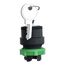 3-Position Momentary (MO) Keyed NEMA 4X & 13 Selector Switch (Black), ZB5AG08