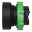 22mm Mounting Hole Dia. Maintained (MA) Round Nonilluminated Push-Button Switch (Red), ZB5AH04