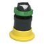 22mm Mounting Hole Dia. Maintained (MA) Round Nonilluminated Push-Button Switch (Yellow), ZB5AS55