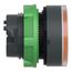 22mm Mounting Hole Dia. Momentary (MO) Universal And Protected Illuminated Flush Push-Button Switch, ZB5AW353