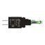 12-24 VAC LED Shock And Vibration Resistant Indicating Light With Quick Connect Connector (Green), ZB6EB3B