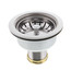 Deep Cup Duo Strainer Snap Lock Basket Brass Slip Nut