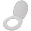 Softclose, Slow Close Round Toilet Seat And Lid, Colonial White - SS113#11