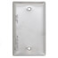 1-Gang Stainless Steel Blank Wall Plate, Box Mount