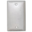1-Gang Stainless Steel Blank Wall Plate, Box Mount