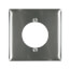 2-Gang Stainless Steel Power Outlet Receptacle Wall Plate