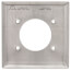 2-Gang Stainless Steel Power Outlet Receptacle Wall Plate