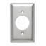 1-Gang Stainless Steel Power Outlet Receptacle Wall Plate