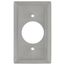1-Gang Stainless Steel Power Outlet Receptacle Wall Plate