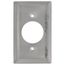 1-Gang Stainless Steel Power Outlet Receptacle Wall Plate