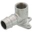 3/4" 304 Stainless Steel Expansion PEX x 1/2" Female 90-Degree Drop Ear Elbow