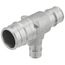 1" x 3/4" x 1/2" 304 Stainless Steel Expansion PEX Tee