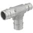 1" x 3/4" x 1" 304 Stainless Steel Expansion PEX Tee