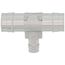 1" x 1" x 1/2" 304 Stainless Steel Expansion PEX Tee