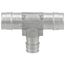 1" x 1" x 3/4" 304 Stainless Steel Expansion PEX Tee