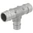 1" x 1" x 3/4" 304 Stainless Steel Expansion PEX Tee