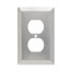 1-Gang Stainless Steel Duplex Receptacle Wall Plate