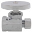 1/2" FIP x 3/8" OD Comp. Multi Turn Straight Stop Valve, Lead Free (Chrome)