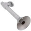 1/2" Sweat x 3/8" OD Comp. Multi Turn Straight Stop Valve w/ 5" Ext. & Escutcheon, Lead Free (Chrome)