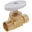 1/2" Sweat x 3/8" OD Comp. Multi Turn Straight Stop Valve, Lead Free (Rough Brass)