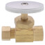 1/2" Sweat x 3/8" OD Comp. Multi Turn Straight Stop Valve, Lead Free (Rough Brass)