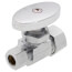1/2" Nom Compression (5/8" OD) x 3/8" OD Compression Multi Turn Straight Stop, Lead Free (Chrome)