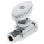 3/8" FIP x 3/8" OD Comp. Multi Turn Straight Stop, Lead Free (Chrome)
