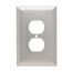 1-Gang Stainless Steel Duplex Receptacle Wall Plate