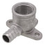 1/2" PEX x 1/2" NPT Stainless Steel Drop Ear 90-Degree Elbow