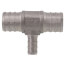 3/4" x 3/4" x 3/8" PEX Stainless Steel Tee (Lead Free)