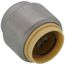 3/4" CTS 304 Stainless Steel Push-Fit Cap (Lead Free)