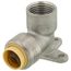 1/2" CTS x 1/2" FNPT 304 Stainless Steel Push-Fit 90-Degree Drop Ear Elbow (Lead Free)