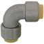 1/2" CTS 304 Stainless Steel Push-Fit 90-Degree Elbow (Lead Free)
