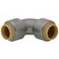 1/2" CTS 304 Stainless Steel Push-Fit 90-Degree Elbow (Lead Free)
