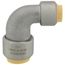 3/4" x 1/2" CTS 304 Stainless Steel Push-Fit 90-Degree Elbow (Lead Free)