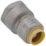 1/2" CTS x 3/4" FNPT 304 Stainless Steel Push-Fit Adapter (Lead Free)