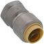 1/2" CTS x 1/2" FNPT 304 Stainless Steel Push-Fit Adapter (Lead Free)