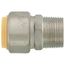 1" CTS x 1" MNPT 304 Stainless Steel Push-Fit Adapter (Lead Free)