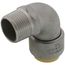 3/4" CTS x 3/4" MNPT 304 Stainless Steel Push-Fit 90-Degree Elbow (Lead Free)